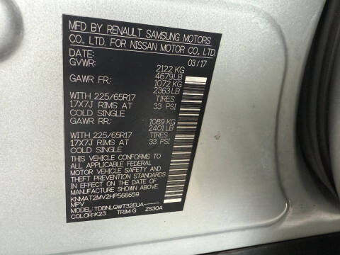 2017 Nissan Rogue SV