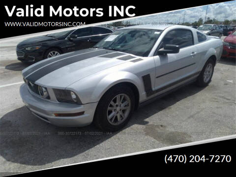 2008 Ford Mustang for sale at Valid Motors INC in Griffin GA