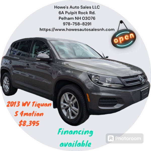 2013 Volkswagen Tiguan for sale at Howe's Auto Sales in Lowell MA