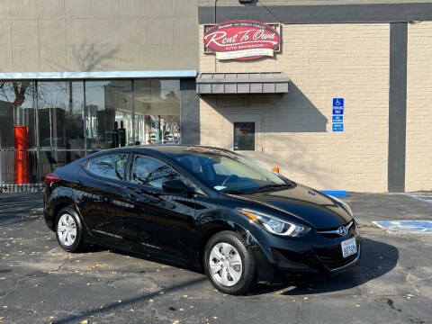 2016 Hyundai Elantra for sale at Rent To Own Auto Showroom LLC - Finance Inventory in Modesto CA