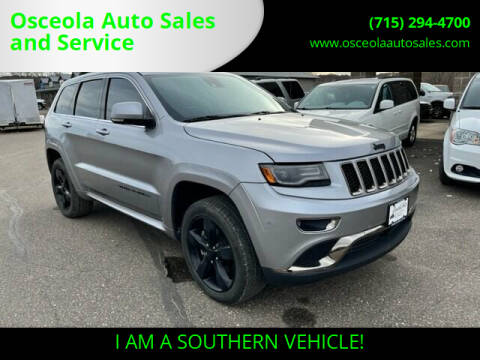 2015 Jeep Grand Cherokee for sale at Osceola Auto Sales and Service in Osceola WI