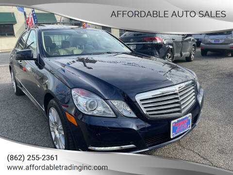 2012 Mercedes-Benz E-Class for sale at Affordable Auto Sales in Irvington NJ