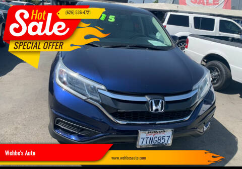 2016 Honda CR-V for sale at Wehbe's Auto in Ontario CA