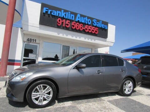 2012 Infiniti G37 Sedan for sale at Franklin Auto Sales in El Paso TX