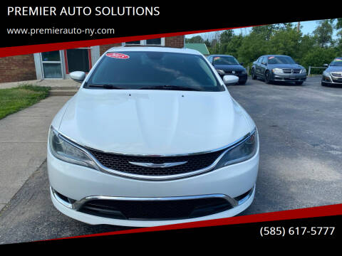 2015 Chrysler 200 for sale at PREMIER AUTO SOLUTIONS in Spencerport NY