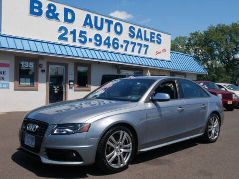 2011 Audi S4 for sale at B & D Auto Sales Inc. in Fairless Hills PA