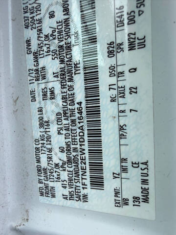 2013 Ford E-Series E-250
