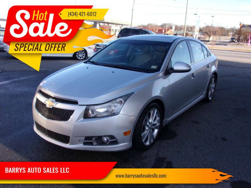 2014 Chevrolet Cruze for sale at BARRYS AUTO SALES LLC in Danville VA