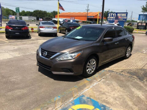 2016 Nissan Altima for sale at STYL MOTORS in Pasadena TX