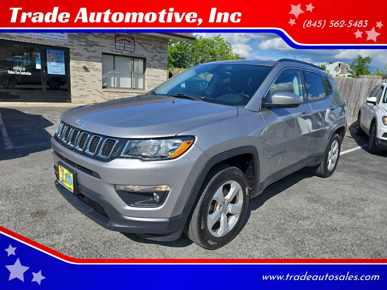 Silver 2018 Jeep Compass Latitude 4x4 Latitude 4dr SUV 1