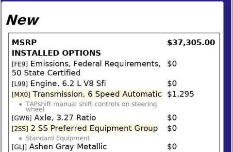 2015 Chevrolet Camaro SS