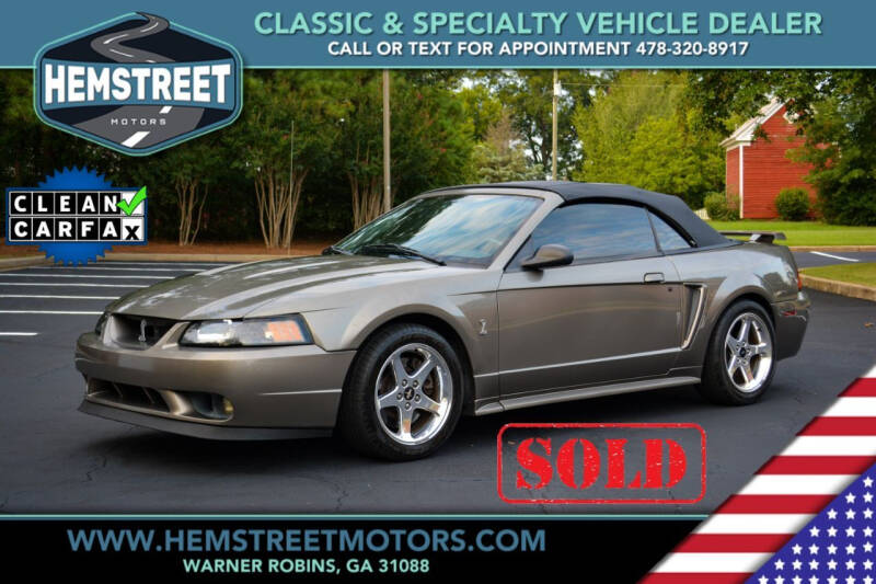 2001 Ford Mustang SVT Cobra for sale at Hemstreet Motors in Warner Robins GA