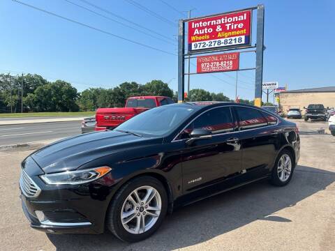 2018 Ford Fusion Hybrid for sale at International Auto Sales in Garland TX