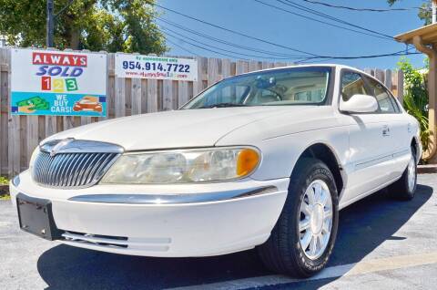 2002 Lincoln Continental for sale at ALWAYSSOLD123 INC in Fort Lauderdale FL