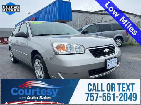 2007 Chevrolet Malibu for sale at Courtesy Auto Sales in Chesapeake VA