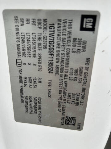 2015 GMC Savana 2500