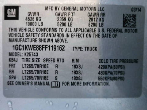 2015 Chevrolet Silverado 2500HD