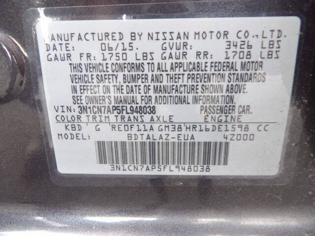 2015 Nissan Versa 1.6 S