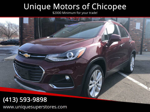 2017 Chevrolet Trax for sale at Unique Motors of Chicopee in Chicopee MA