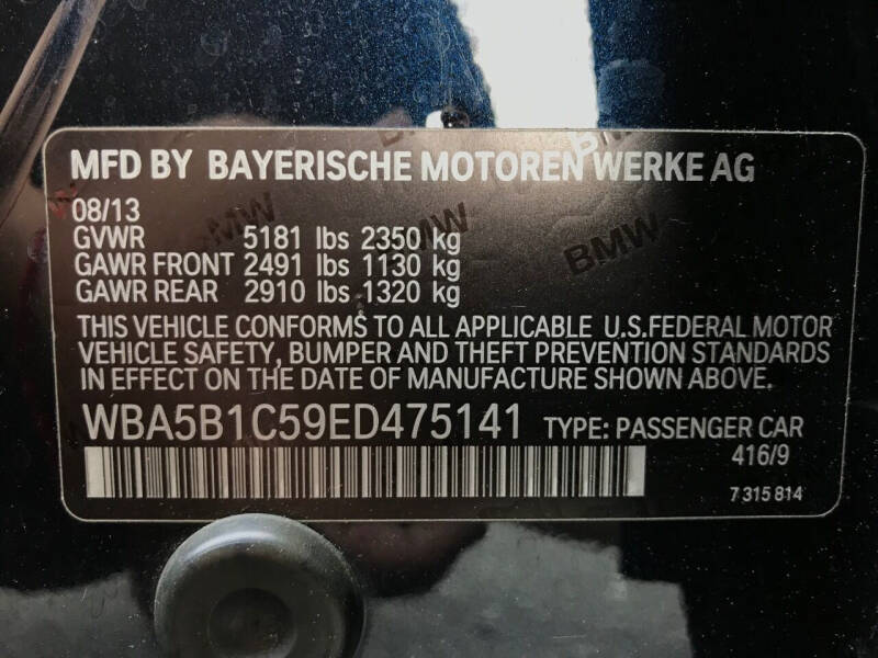 2014 BMW 5 Series 535i