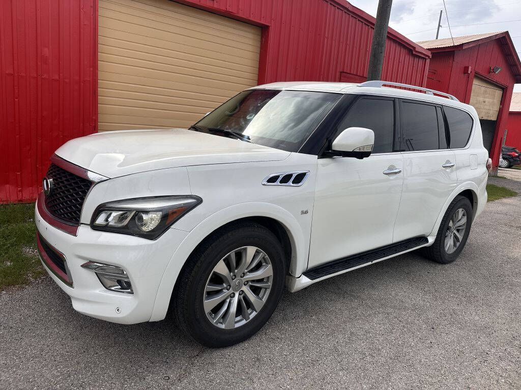 White 2016 INFINITI QX80 Base 4dr SUV 1
