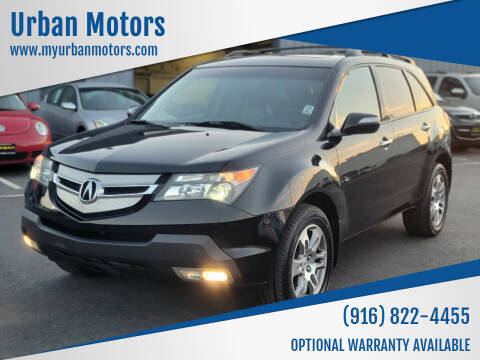 2008 Acura MDX for sale at Urban Motors in Sacramento CA