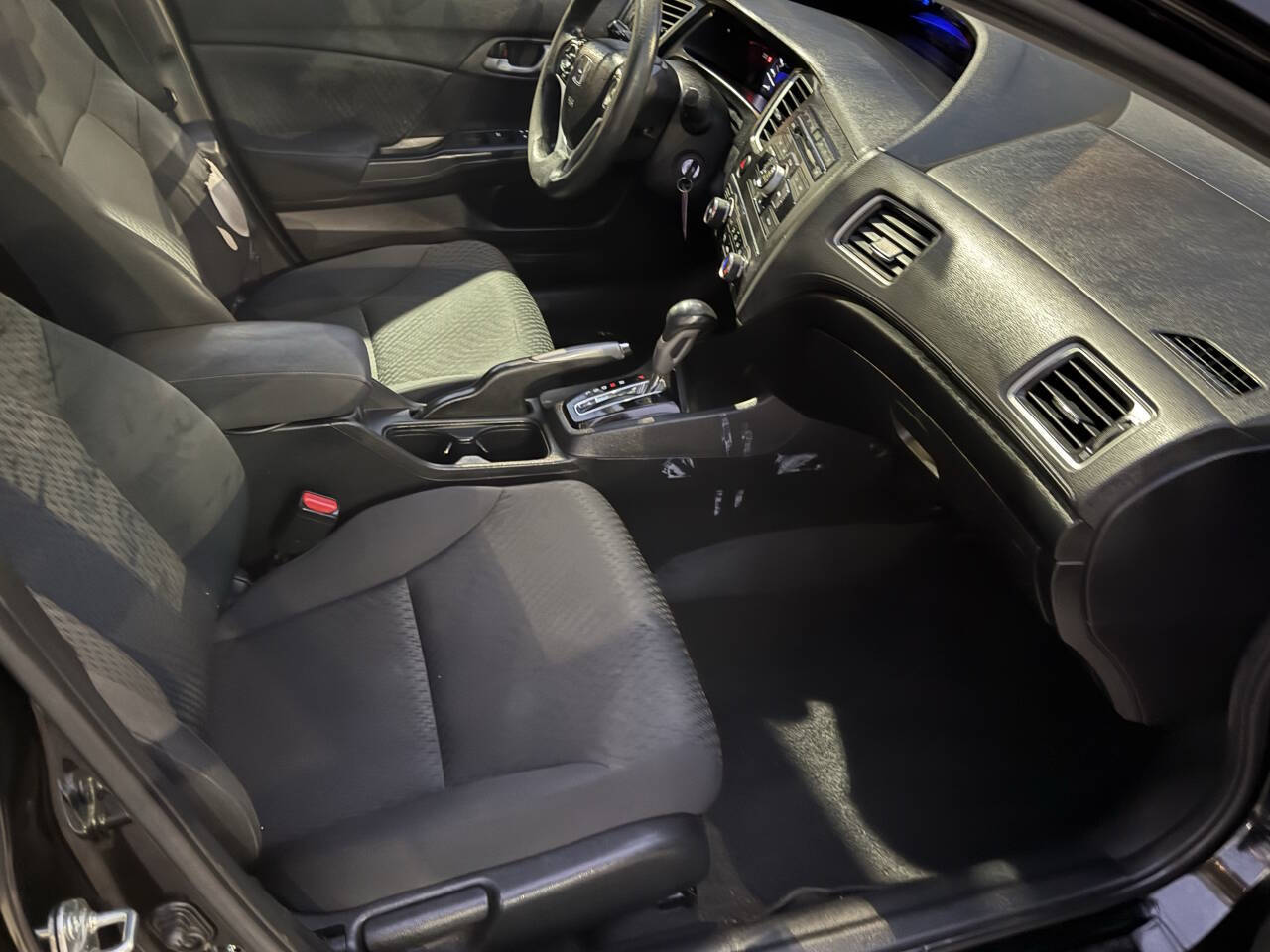 2014 Honda Civic LX 4dr Sedan CVT - Black exterior view 17