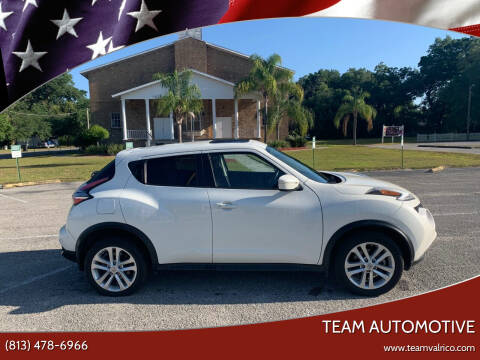 2015 Nissan JUKE for sale at TEAM AUTOMOTIVE in Valrico FL
