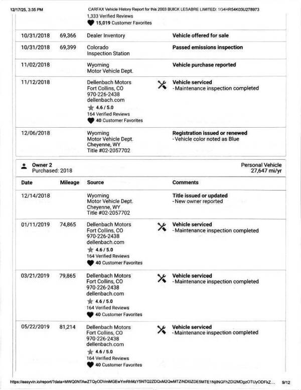 2003 Buick LeSabre Limited
