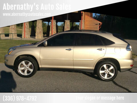 2008 Lexus RX 350 for sale at Abernathy's Auto Sales in Kernersville NC