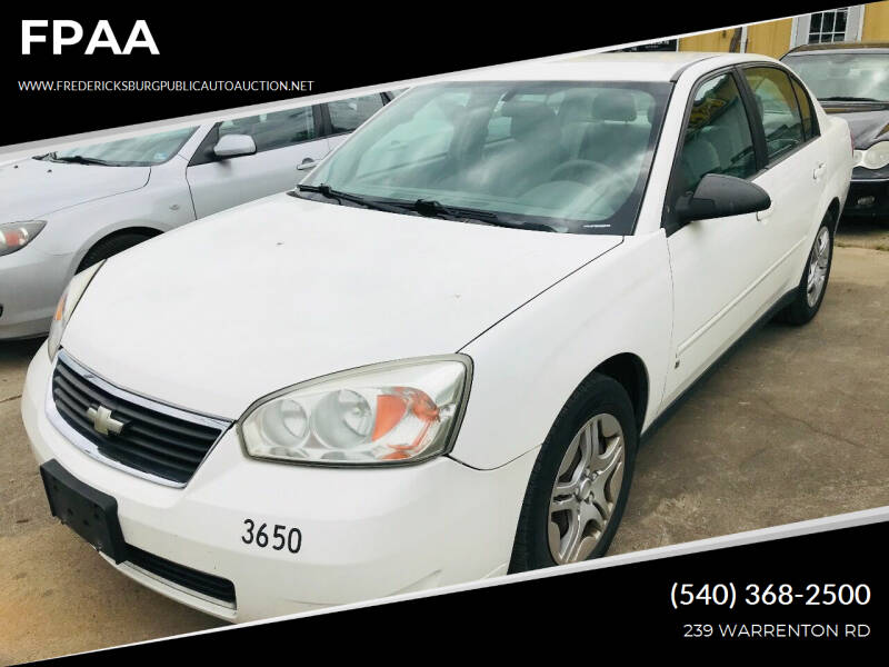 2007 Chevrolet Malibu for sale at FPAA in Fredericksburg VA
