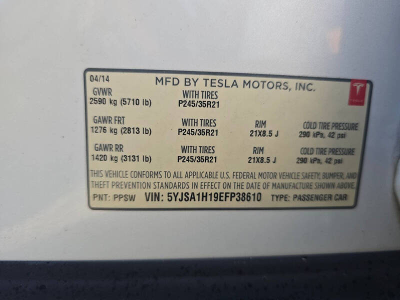 2014 Tesla Model S 85