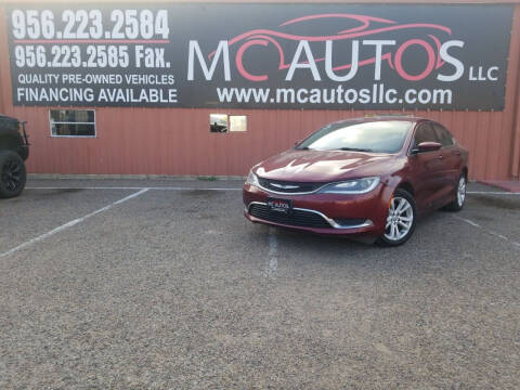 2016 Chrysler 200 for sale at MC Autos LLC in Pharr TX