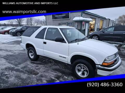 2000 Chevrolet Blazer for sale at WILLIAMS AUTOMOTIVE AND IMPORTS LLC in Neenah WI