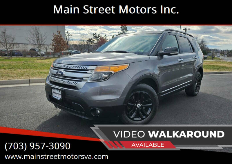 2014 Ford Explorer for sale at Main Street Motors Inc. in Chantilly VA