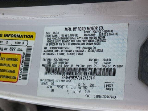 2018 Ford Fusion Titanium