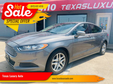 2014 Ford Fusion for sale at Texas Luxury Auto in Cedar Hill TX