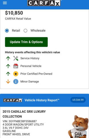 2015 Cadillac SRX Luxury Collection