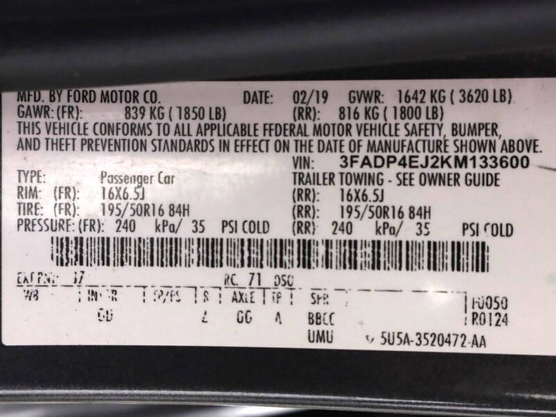 2019 Ford Fiesta SE