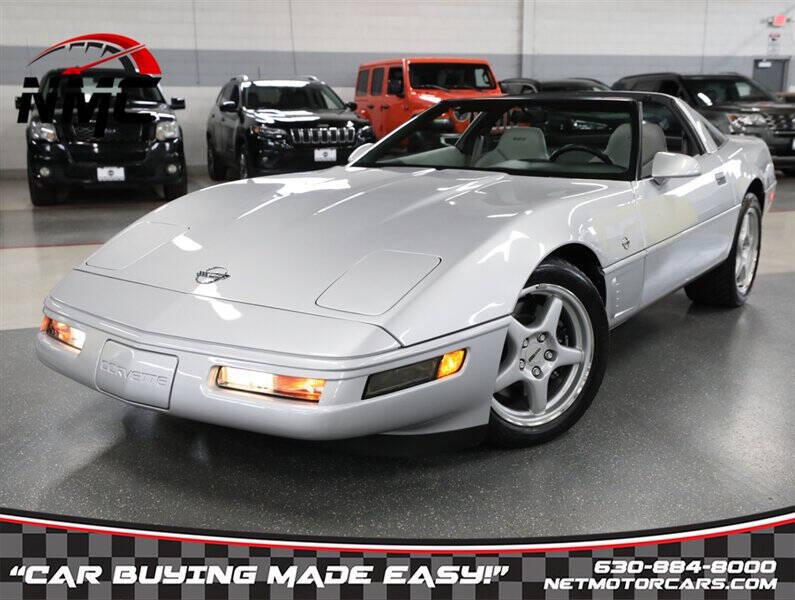 Silver 1996 Chevrolet Corvette Base 2dr Hatchback 1