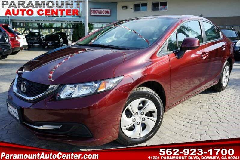 2013 Honda Civic for sale at PARAMOUNT AUTO CENTER in Downey CA