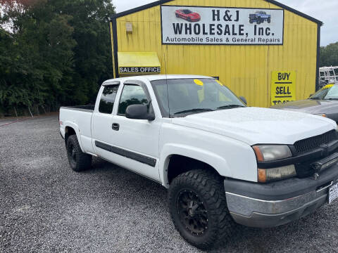 2004 Chevrolet Silverado 1500 for sale at H & J Wholesale Inc. in Charleston SC