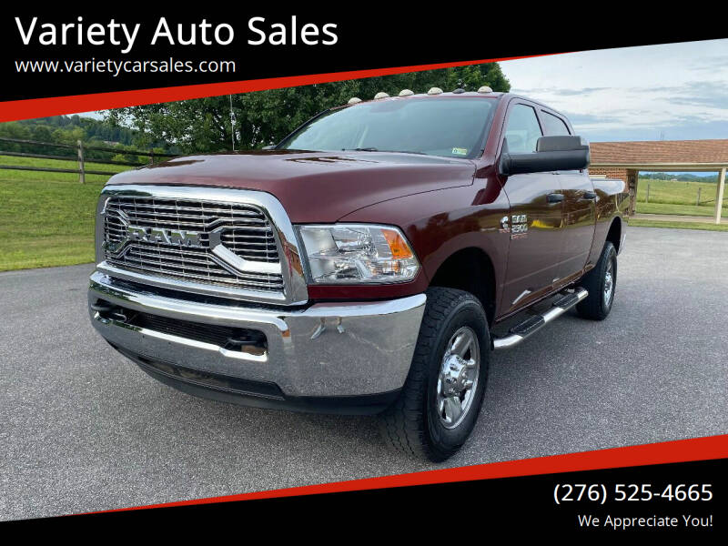 2016 RAM Ram Pickup 2500 for sale at Variety Auto Sales in Abingdon VA