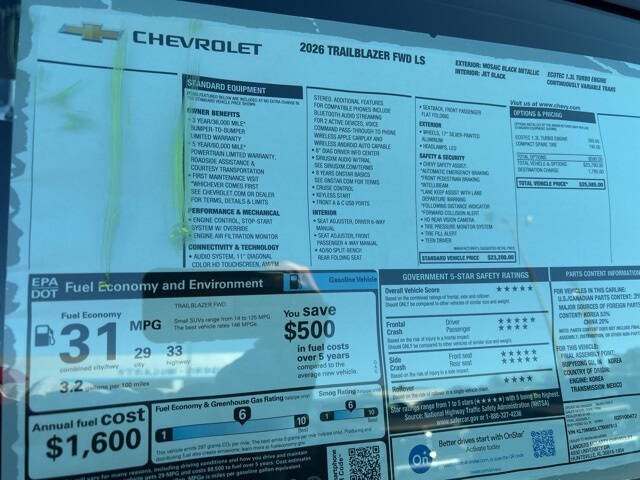 2026 Chevrolet TrailBlazer LS