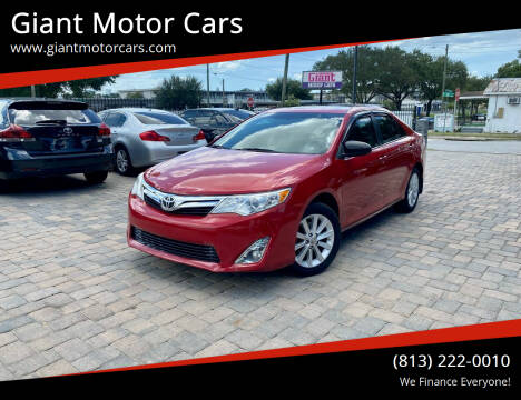 2013 Toyota Camry for sale at Giant Motor Cars in Tampa FL