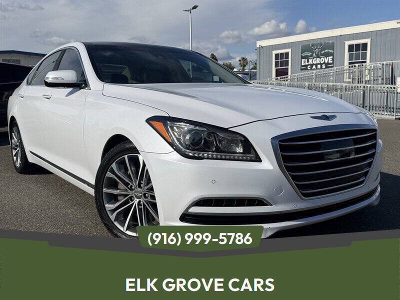 Casablanca White 2015 Hyundai Genesis 3.8 RWD Sedan Rear-Wheel Drive Automatic
