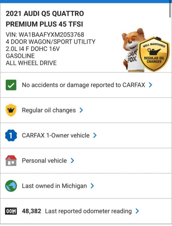 2021 Audi Q5 quattro Premium Plus 45 TFSI