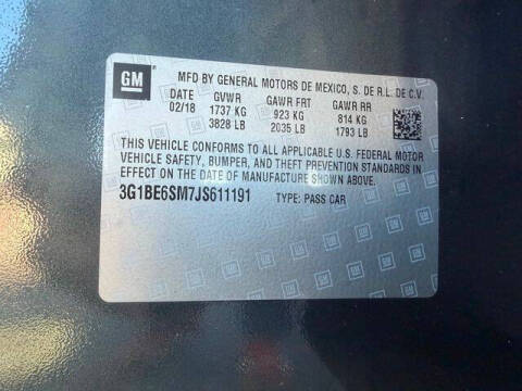 2018 Chevrolet Cruze LT Auto