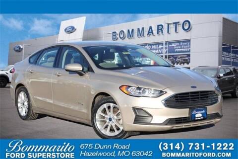 2019 Ford Fusion Hybrid for sale at NICK FARACE AT BOMMARITO FORD in Hazelwood MO