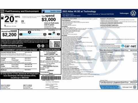 2023 Volkswagen Atlas V6 SE 4Motion